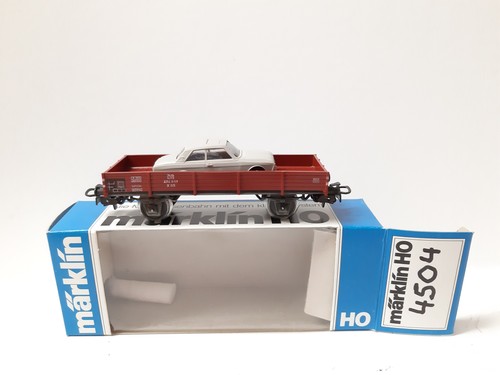 Märklin H0 4504 Niederbordwagen mit Ford M12 DB | Condition: Gebraucht