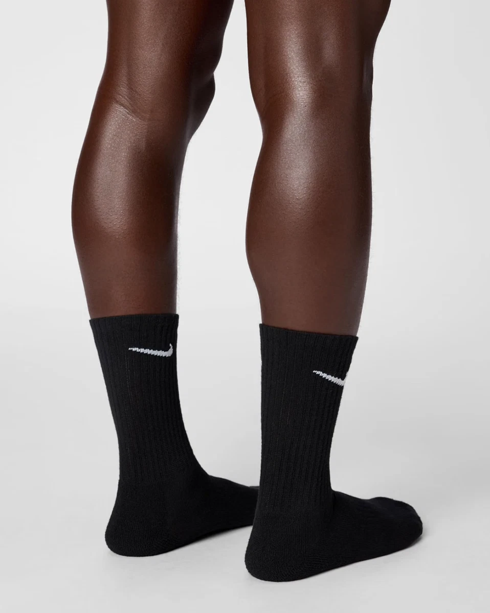 Nike Everyday Cushion Crew Trainingssocken für Herren Paar - Schwarz