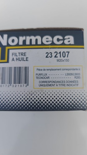 Filtre a huile Normeca 232107 DACIA DUSTER LOGAN SANDERO 1,5l equ/ LS926 LS933 - Afbeelding 3 van 4