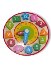 Melissa and Doug Montessori Shape Sorting Clock Wooden Toy