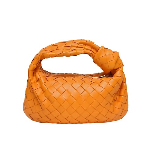 BOTTEGA VENETA Jodie mini Orange Lambskin  Pristine Handbag