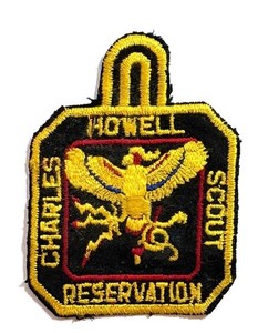 Charles Howell Scout Reservation camp patch; cut edge twill patch