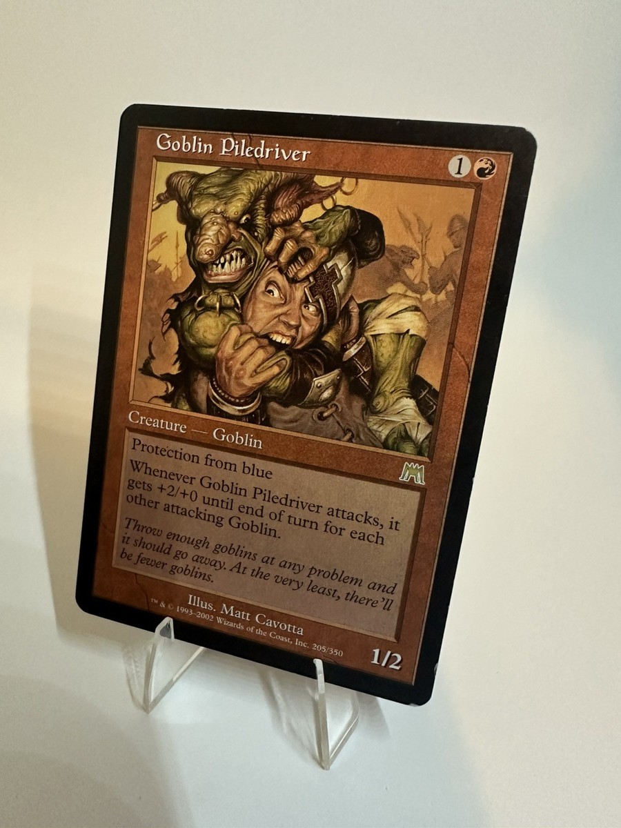 【MTG】Goblin Piled 4枚セット Goblin Piledriver Rare Onslaught Magic the Gathering Red Goblin
