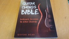 MUSIC BOOK. GUITAR HEAD. GUITAR CHORDS BIBLE BOOK. #P590