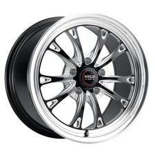 Weld Racing Wheels Belmont Drag 17x5 -21 Black Milled 5x114.3 5x4.5 Qty 1
