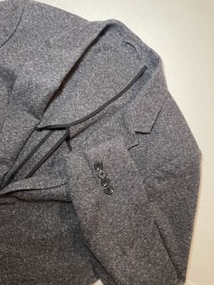 Artefact Unstructured Knit Blazer Jacket Gray Size Medium Short Soft Knit Men's