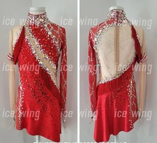 Figure Skating Dress Ice Skating Dress red Competition Skating dress