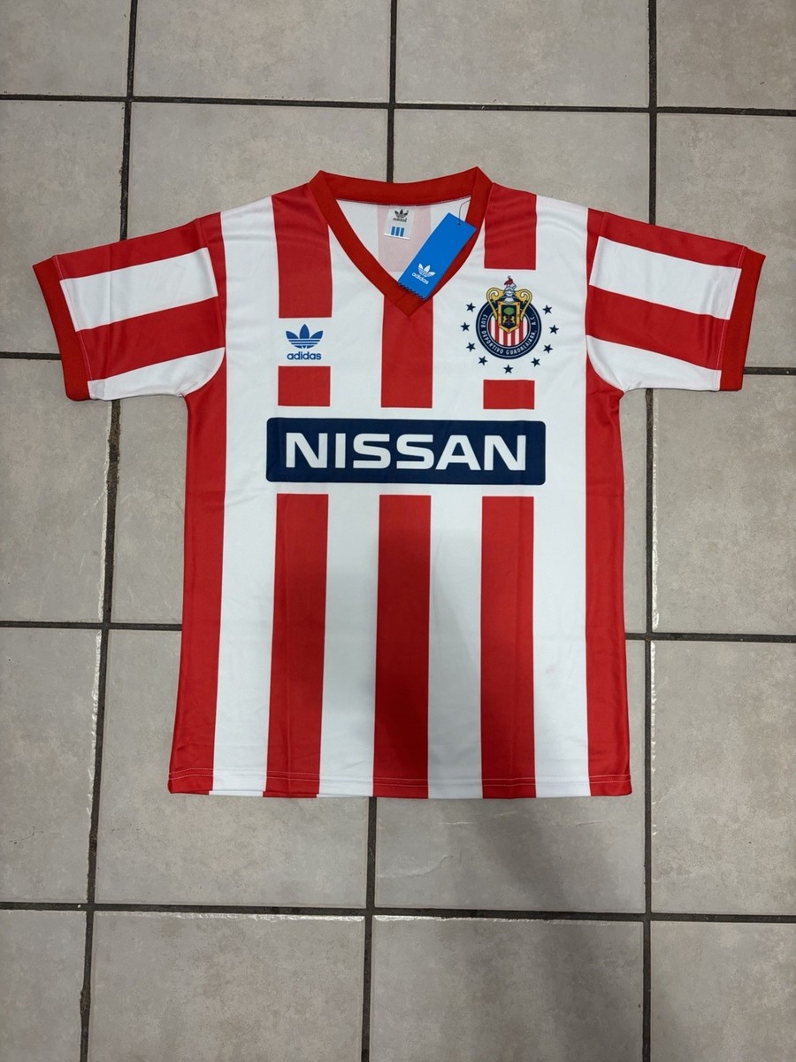 Chivas Del Guadalajara 1990/1991 Retro Vintage Home Red Jersey (Sz