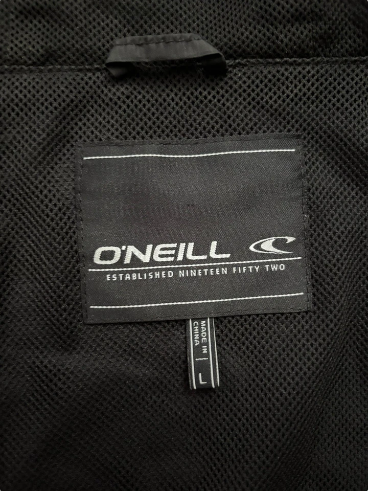 Chaqueta cortavientos O'Neill para hombre talla grande negra TRVLR elástica con cremallera ventilada ligera Foto 3 de 4