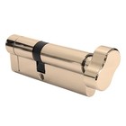 MILA 50/50 100mm ProLinea Thumb Turn Brass Cylinder UPVC Front Door Lock 3 keys