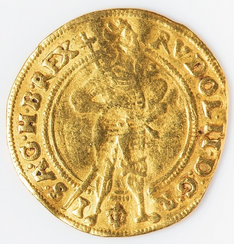 Bohemia - 1584 Rudolf II Gold Ducat - Prague Mint - VERY RARE! 3.37gm