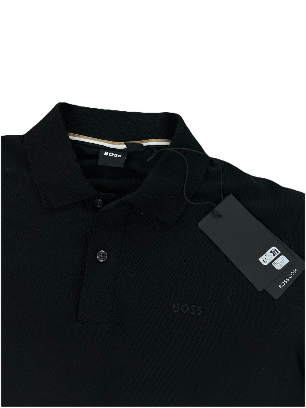 NEW Hugo Boss Pallas Short Sleeve Polo Shirt Black Mens US Size M thumbnail 4