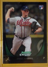 2011 Bowman Chrome Draft Craig Kimbrel Rookie Card #50 (RC) NM-MT . rookie card picture