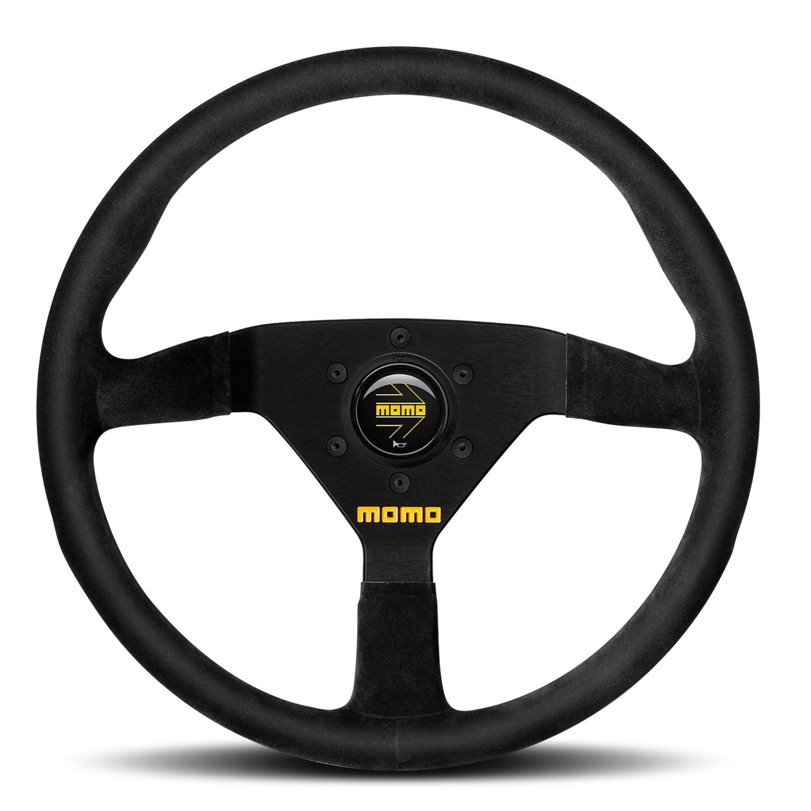 Momo Model 78 350mm Suede Steering Wheel - Black - Motorsport / Competition