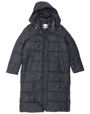 Joules Damenmantel Kapuze Oversize wattiert UK 10 Small marineblau Polyester BK10