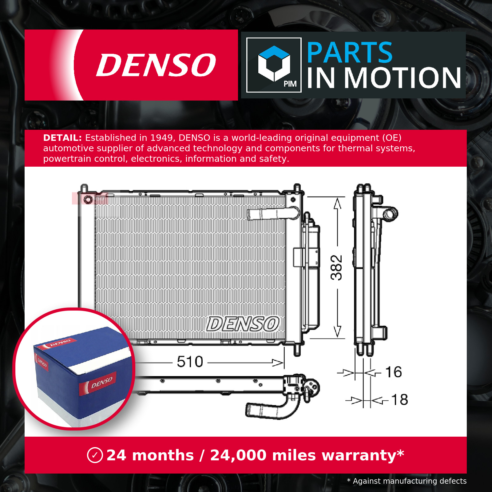 Radiator DRM46101 Denso 21400AX600 21400AX601 21400BC00A 21400BC00B 21400BC400 - Image 3