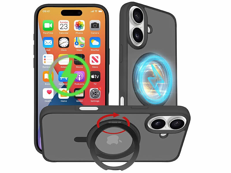 Coque iPhone 16 Plus antichoc résout le risque de casse avec son maintien 360°