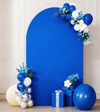 7.2 FT Royal Blue Arch Backdrop Cover Spandex Fitted Wedding Arch Stand Cover...