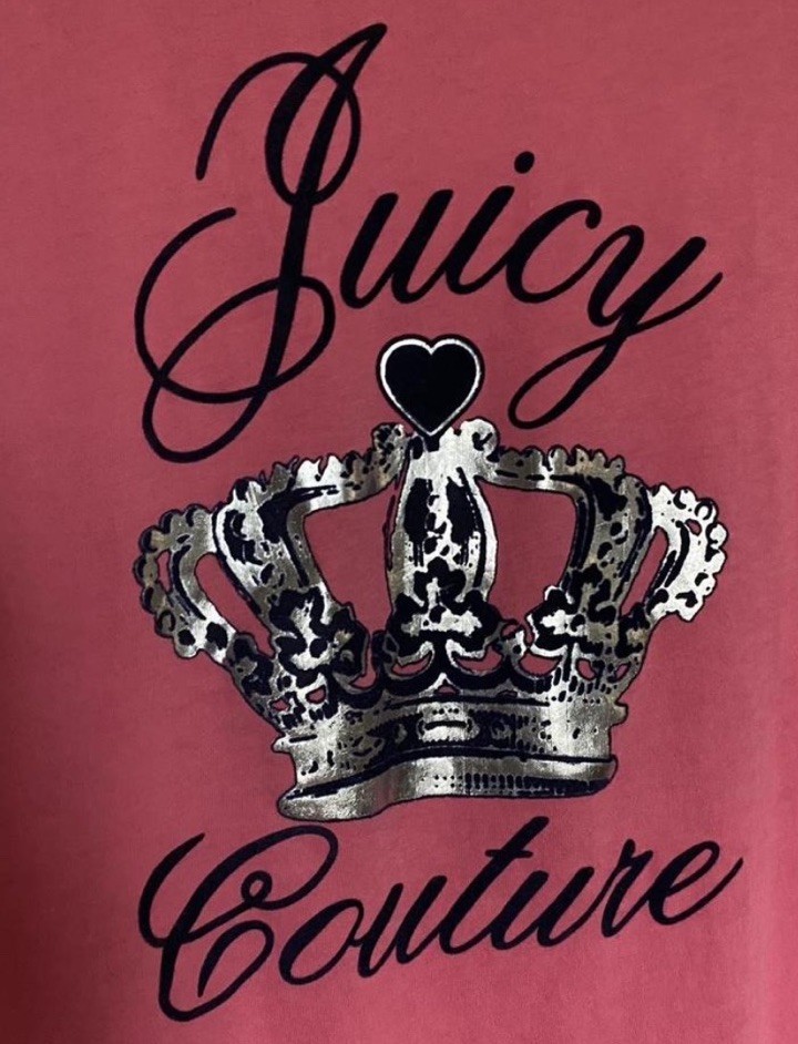 Vtg Y2k Juicy Couture Pink Baby Tee