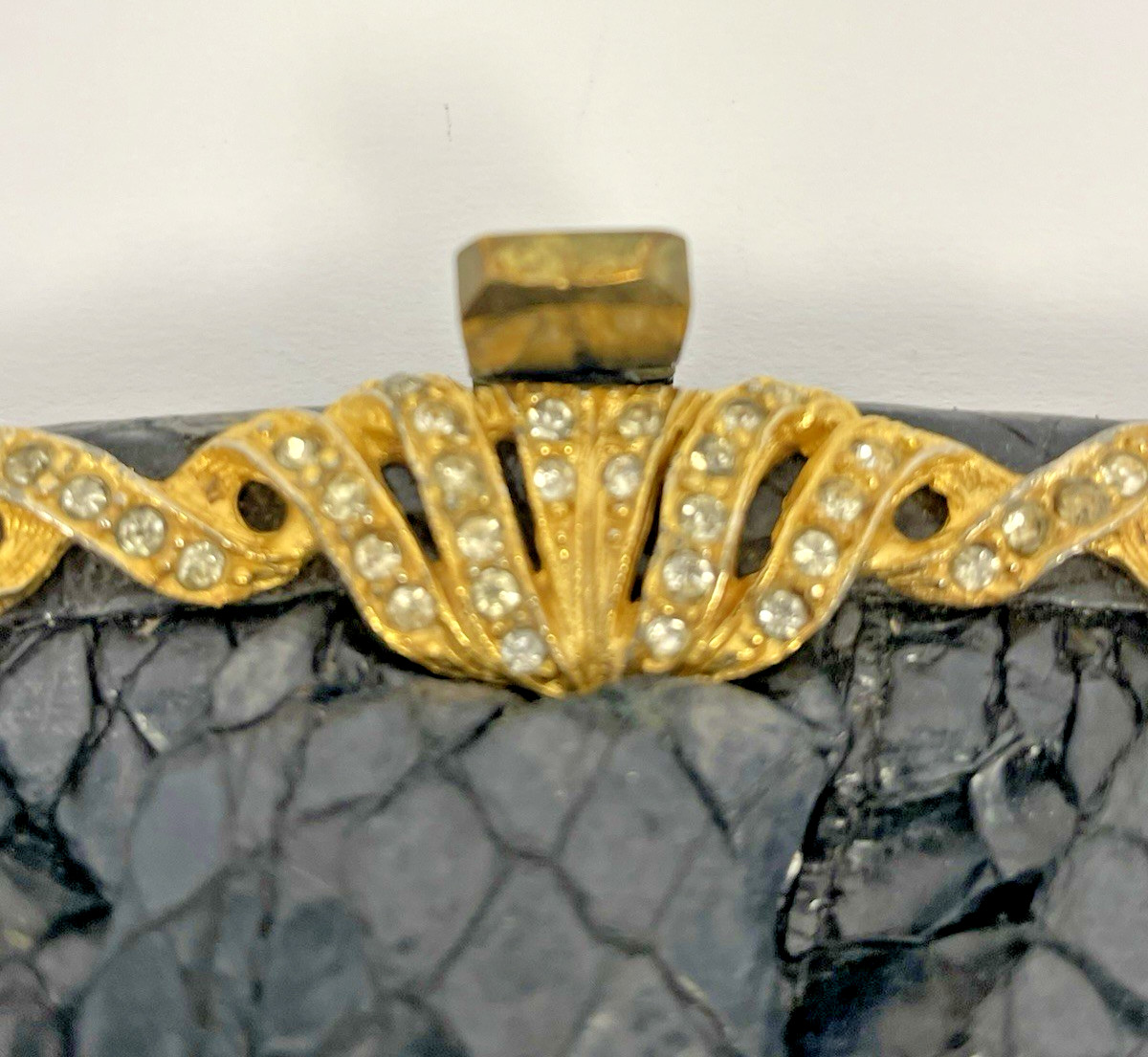 Neiman Marcus Morris Moskowitz Python Rhinestone … - image 8