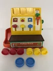 FISHER PRICE VINTAGE CASH REGISTER 8 COINS 1974 #926 DRAWER & BELL WORK
