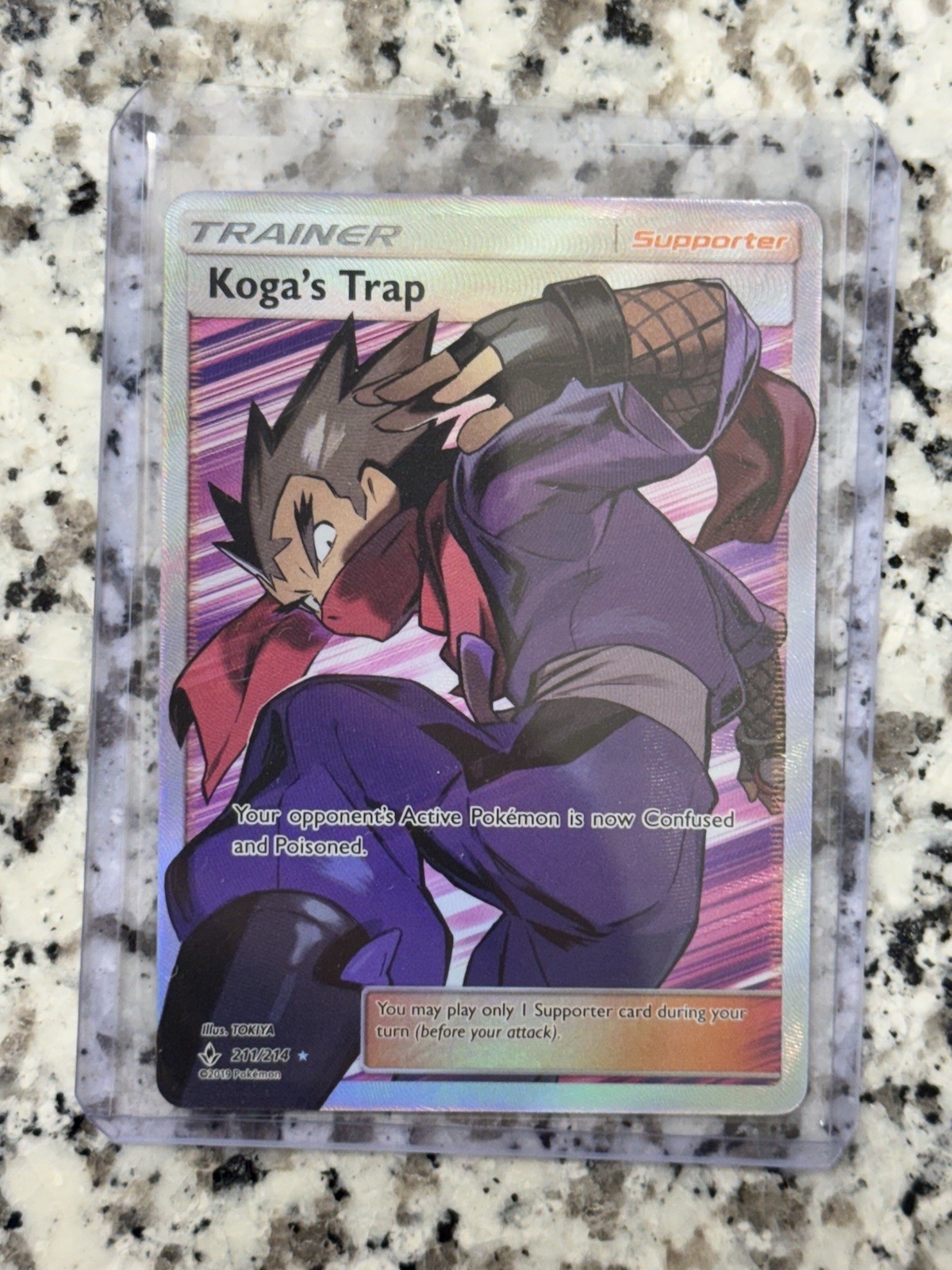 Pokemon TCG - Unbroken Bonds Koga's Trap (Full Art) 211/214 Ultra Rare - NM!