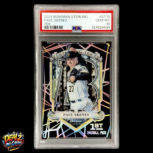 2024 Bowman Sterling Paul Skenes Clear Acetate TEK /99 Rookie Card PSA 10 GEM MT