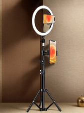    10-Inch LED Ring Light with 110cm Tripod Stand  Adjustable Phone Holder