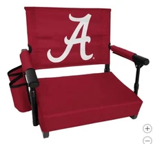 Alabama Crimson Tide Stadium Seat NCAA Premium Foldable Pocket Red White