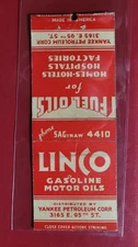 1940's Linco Gasoline Matchbook Matchcover