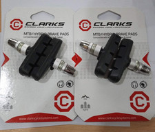 2 Pairs Clarks CP515 55mm MTB V-Type & Cantilever Brake Block Pads Threaded Type