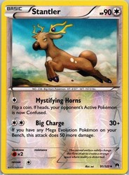 Stantler 91/122 XY - BREAKpoint Reverse Holo Uncommon