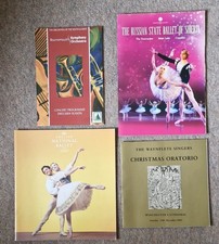 4 Various Official Programmes Ballet/Orchestra - see pics for details.