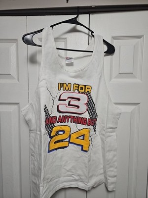 Vtg 1997 Dale Earnhardt Jeff Gordon Myrtle Beach Promo Tank Top NASCAR  Large