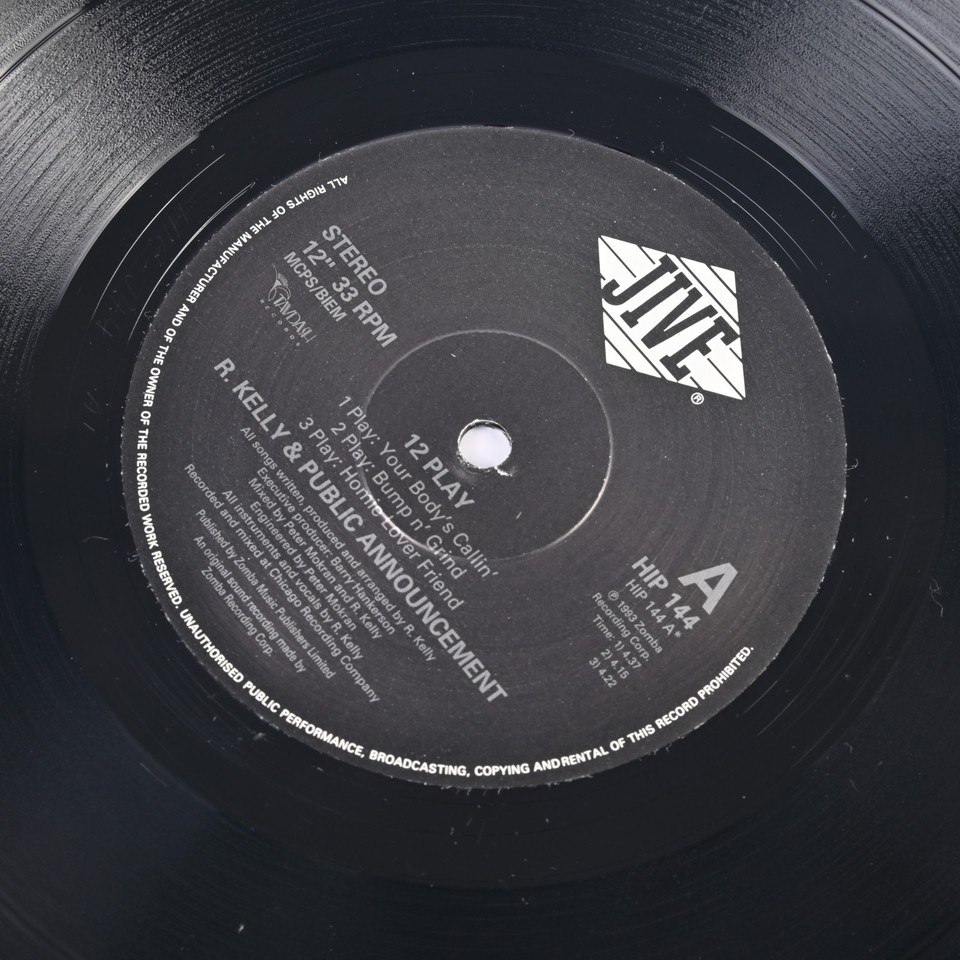 R. Kelly / 12 Play 1993 EU Original 2LP Vinyl Jive Records HIP 144 R&B ...