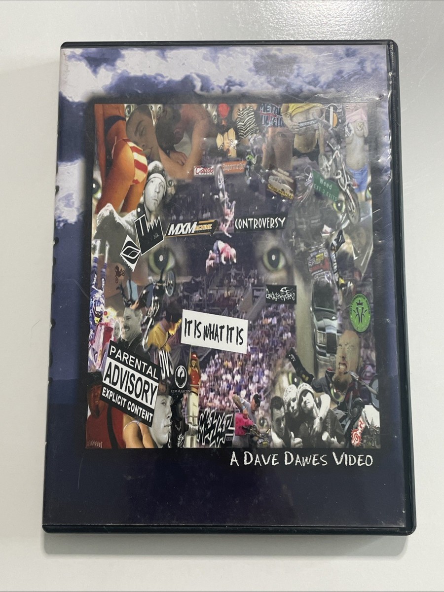 Dave Dawes It Is What It Is Nu Metal Motocross BMX DVD Rare 2004 Dave Dawes It Is What It Is Nu Metal Motocross BMX DVD Rare 2004