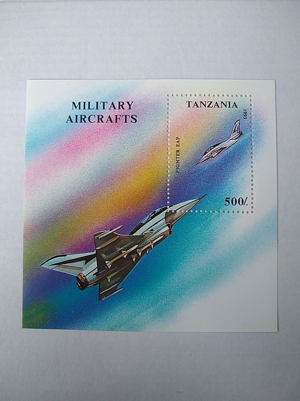 Tanzania 1993 Military Aircrafts Stamp Sheet MNH