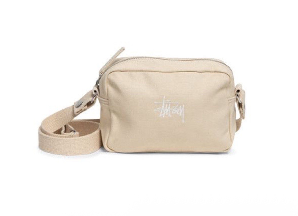 バッグ stussy canvas side pouch cowhide Stussy Canvas Side Pouch Cowhide Men's - SS23 - US