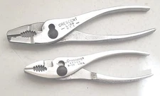 Vintage Crescent Tool Co USA-MADE Slip Joint Pliers G26 & L-28 Adjustable Tools 