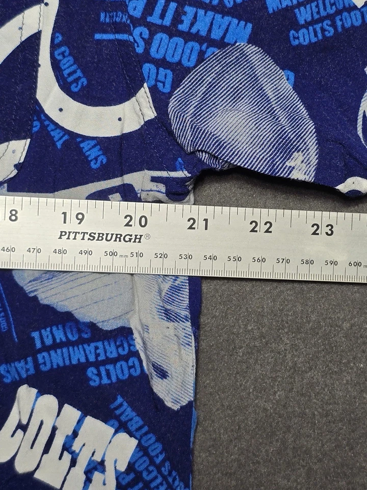 Indianapolis Colts Button Up Shirt NFL Super Bowl Believe Blue Men's Medium AOP - Image 4 of 4