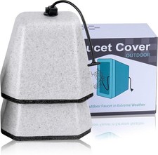 Outdoor Faucet Covers for Winter Freeze Protection, Foam Spigot Covers Winter In