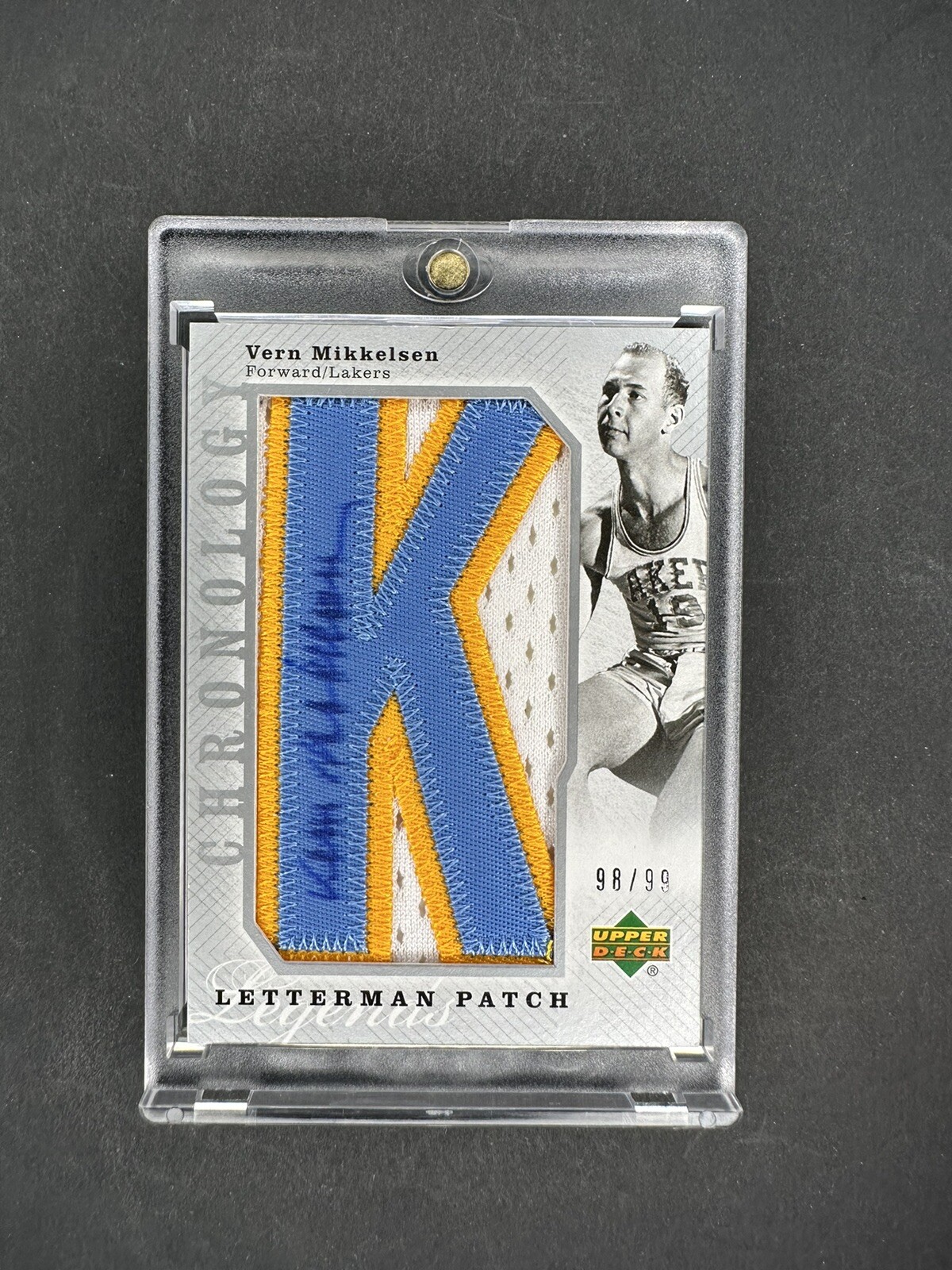 Upper Deck Letterman LAKERS set Kareem Baylor Mikkelsen West Worthy Magic Auto - Picture 6 of 13