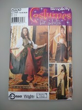 Simplicity Pattern 0500 Women's BELLY DANCER Gypsy Cosplay Fantasy Dress 14 - 20