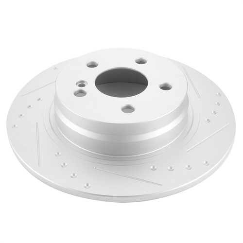 Front & Rear Slotted Brake Rotors Discs Ceramic Pads For Mercedes-Benz C250 C300 - Picture 6 of 15