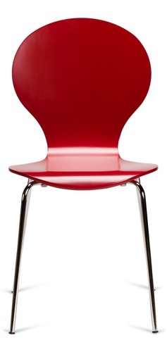 2 Red Kimberley Bentwood Dining Chairs Chrome Leg Keeler Cafe Style VSlight2nds - Picture 5 of 6