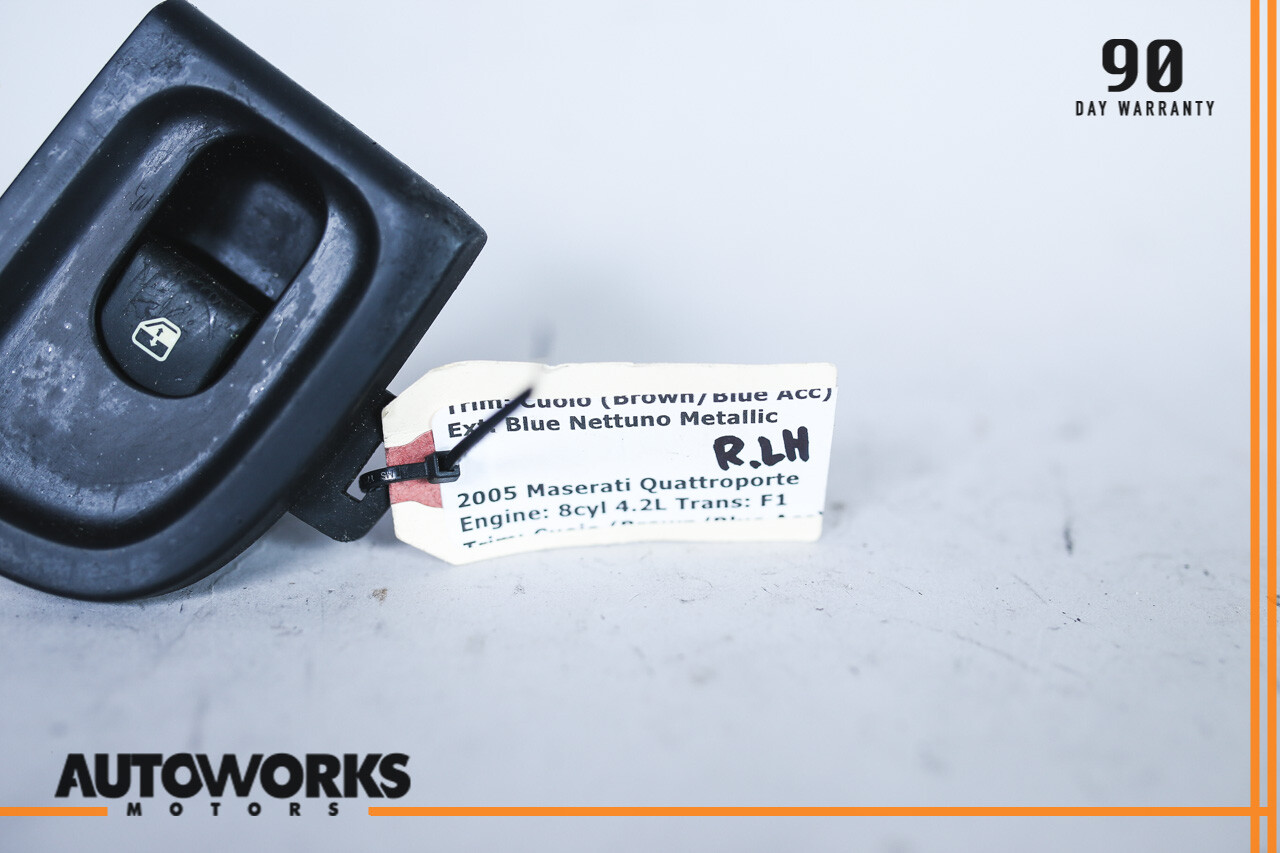 03-12 Maserati Quattroporte M139 Rear Left Driver Side Door Switch Button OEM