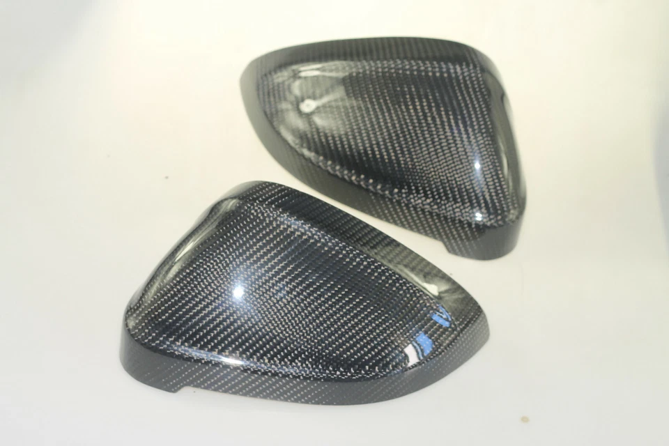 Real Carbon Fiber Side Mirror Cap Cover For Audi B9 S4 RS4 S5 RS5 W/Assist 17-23 Foto 4 de 4