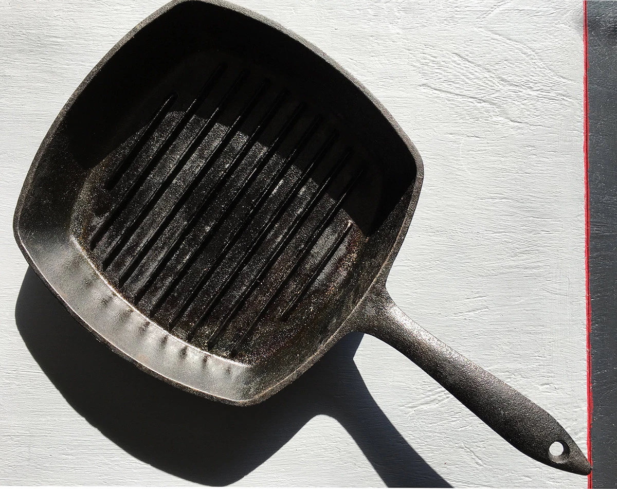 Lagostina Seasoned Cast Iron Square Grill Pan Skillet 26 cm 10 inch Cookware