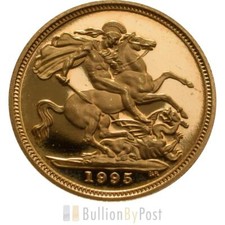 1995 Gold Half Sovereign Elizabeth II Third Head Proof