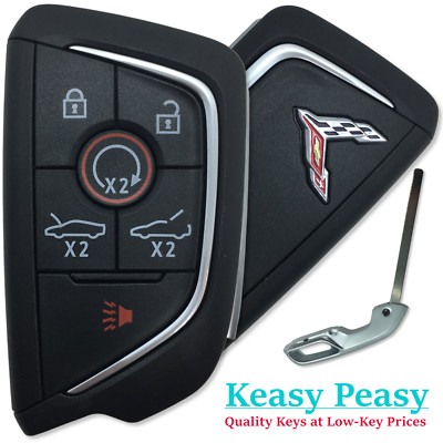 New OEM 2020-2026 Corvette C8 Smart Fob W/ Blade FCC: YGOG20TB1 PN: 13538851